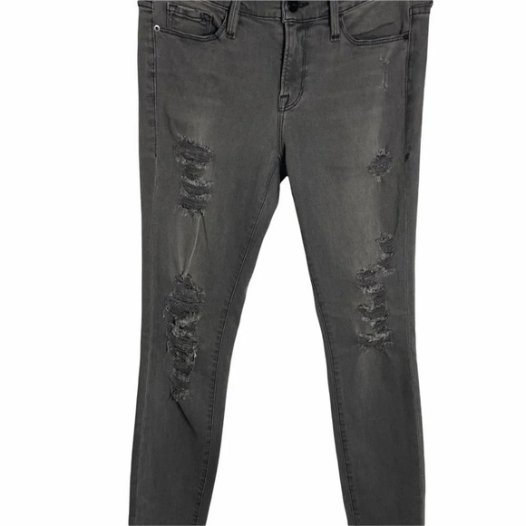 FRAME Le Skinny De Jeanne Greys Inn Rip Jeans- size 29 - Picture 3 of 11